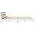 Produktbild 5 för Sängram utan madrass vit 180x200 cm massiv furu