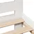 Produktbild 7 för Sängram utan madrass vit 90x190 cm massiv furu