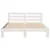 Produktbild 4 för Sängram utan madrass vit 120x190 cm massiv furu