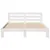Produktbild 4 för Sängram utan madrass vit 135x190 cm massiv furu