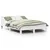 Produktbild 2 för Sängram utan madrass vit 140x190 cm massiv furu