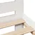 Produktbild 7 för Sängram utan madrass vit 140x190 cm massiv furu