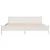 Produktbild 4 för Sängram utan madrass vit 180x200 cm massiv furu
