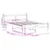 Produktbild 9 för Sängram utan madrass vit 160x200 cm massiv furu