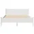 Produktbild 4 för Sängram utan madrass vit 150x200 cm massiv furu