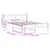 Produktbild 9 för Sängram utan madrass vit 150x200 cm massiv furu