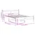 Produktbild 9 för Sängram utan madrass vit 120x200 cm massiv furu