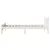 Produktbild 5 för Sängram utan madrass vit 90x200 cm massiv furu