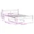 Produktbild 9 för Sängram utan madrass vit 140x190 cm massiv furu