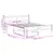 Produktbild 9 för Sängram utan madrass vit 135x190 cm massiv furu