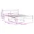 Produktbild 9 för Sängram utan madrass vit 120x190 cm massiv furu