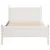 Produktbild 4 för Sängram utan madrass vit 90x190 cm massiv furu