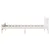 Produktbild 5 för Sängram utan madrass vit 90x190 cm massiv furu