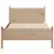Produktbild 4 för Sängram utan madrass 75x190 cm massiv furu