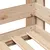 Produktbild 7 för Sängram utan madrass 90x200 cm massiv furu