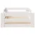 Produktbild 4 för Sängram utan madrass vit 100x200 cm massiv furu