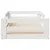 Produktbild 4 för Sängram utan madrass vit 80x190 cm massiv furu