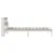 Produktbild 5 för Säng med bokhylla utan madrass vit 90x190cm massiv furu