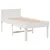 Produktbild 3 för Sängram utan madrass vit 90x190 cm massiv furu