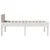 Produktbild 5 för Sängram utan madrass vit 90x190 cm massiv furu