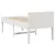 Produktbild 6 för Sängram utan madrass vit 90x190 cm massiv furu