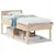 Produktbild 2 för Sängram utan madrass 75x190 cm massiv furu