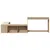 Produktbild 4 för Sängskåp med skrivbord 222x122x75 cm massiv furu
