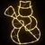 Produktbild 7 för Julbelysning snögubbe silhuett 2 st 35 LEDs varmvit