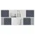 Produktbild 5 för Vikbar förvaringslådor 4 st blå 32x32x32 cm non-woven tyg