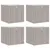 Produktbild 2 för Vikbar förvaringslådor 4 st brun 32x32x32 cm non-woven tyg