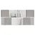 Produktbild 5 för Vikbar förvaringslådor 4 st brun 32x32x32 cm non-woven tyg