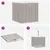 Produktbild 8 för Vikbar förvaringslådor 4 st brun 32x32x32 cm non-woven tyg
