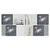 Produktbild 5 för Vikbar förvaringslådor 4 st grå 32x32x32 cm non-woven tyg