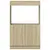 Produktbild 5 för Högskåp sonoma-ek 63x33x100 cm konstruerat trä