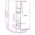 Produktbild 10 för Apoteksskåp betonggrå 30x41x77,5 cm konstruerat trä