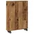 Produktbild 6 för Smal förvaringsvagn åldrat trä 48x13x68 cm konstruerat trä