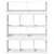 Produktbild 4 för Bokhylla vit 100x33x125,5 cm konstruerat trä