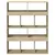 Produktbild 4 för Bokhylla sonoma-ek 100x33x125,5 cm konstruerat trä