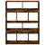 Produktbild 4 för Bokhylla rökfärgad ek 100x33x125,5 cm konstruerat trä