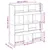 Produktbild 9 för Bokhylla ek 100x33x125,5 cm konstruerat trä