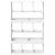 Produktbild 4 för Bokhylla vit 100x33x156,5 cm konstruerat trä