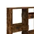 Produktbild 7 för Bokhylla rökfärgad ek 100x33x135 cm konstruerat trä