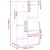 Produktbild 9 för Bokhylla sonoma-ek 100x33x175 cm konstruerat trä