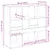 Produktbild 9 för Rumsavdelare vit 100x33x94,5 cm konstruerat trä