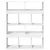 Produktbild 4 för Rumsavdelare vit 100x33x125,5 cm konstruerat trä