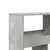 Produktbild 7 för Rumsavdelare betonggrå 100x33x187,5 cm konstruerat trä