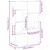 Produktbild 9 för Rumsavdelare vit 100x33x155,5 cm konstruerat trä