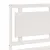 Produktbild 7 för Sängram utan madrass extra lång vit 100x220 cm massivt trä