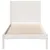 Produktbild 4 för Sängram utan madrass extra lång vit 100x220 cm massivt trä