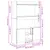 Produktbild 12 för Högskåp vit 92x33x140 cm konstruerat trä